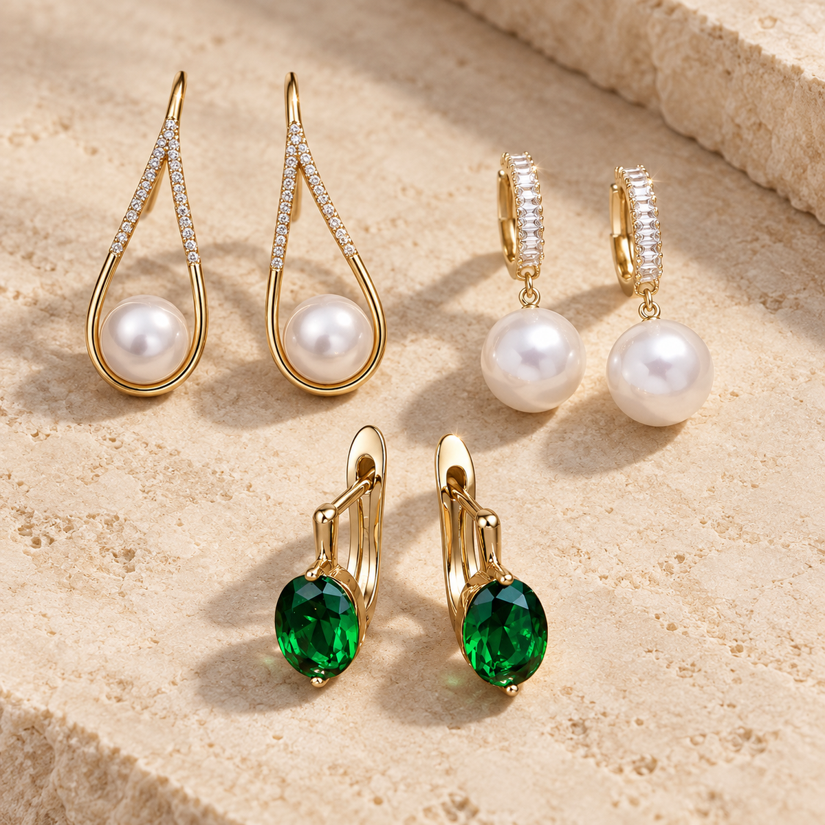 Selección de joyas de la colección EARRINGS de Aura del Sol
