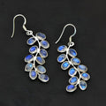 Aretes elegantes de amatista de luna