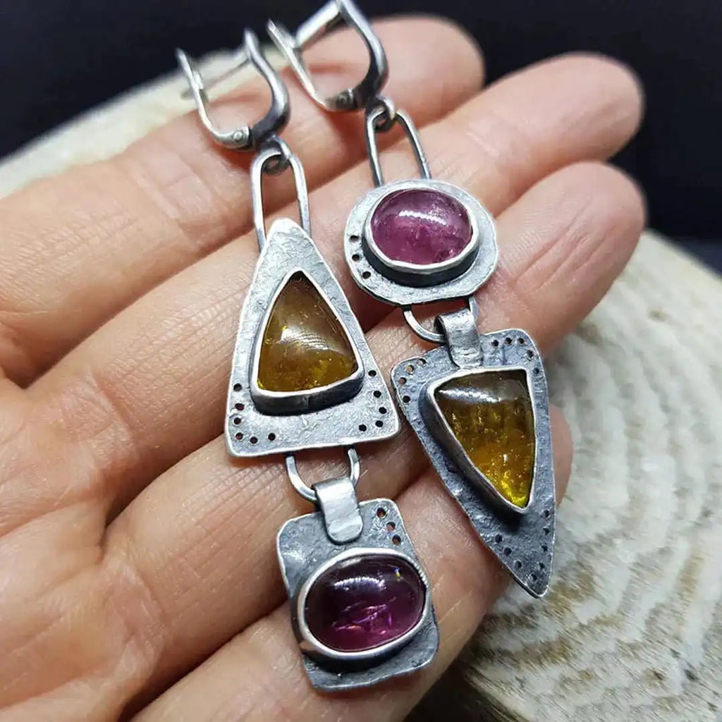 Pendientes de triángulo vintage