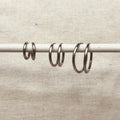 Set de 3 pares de aros de uso diario, dorados o plateados