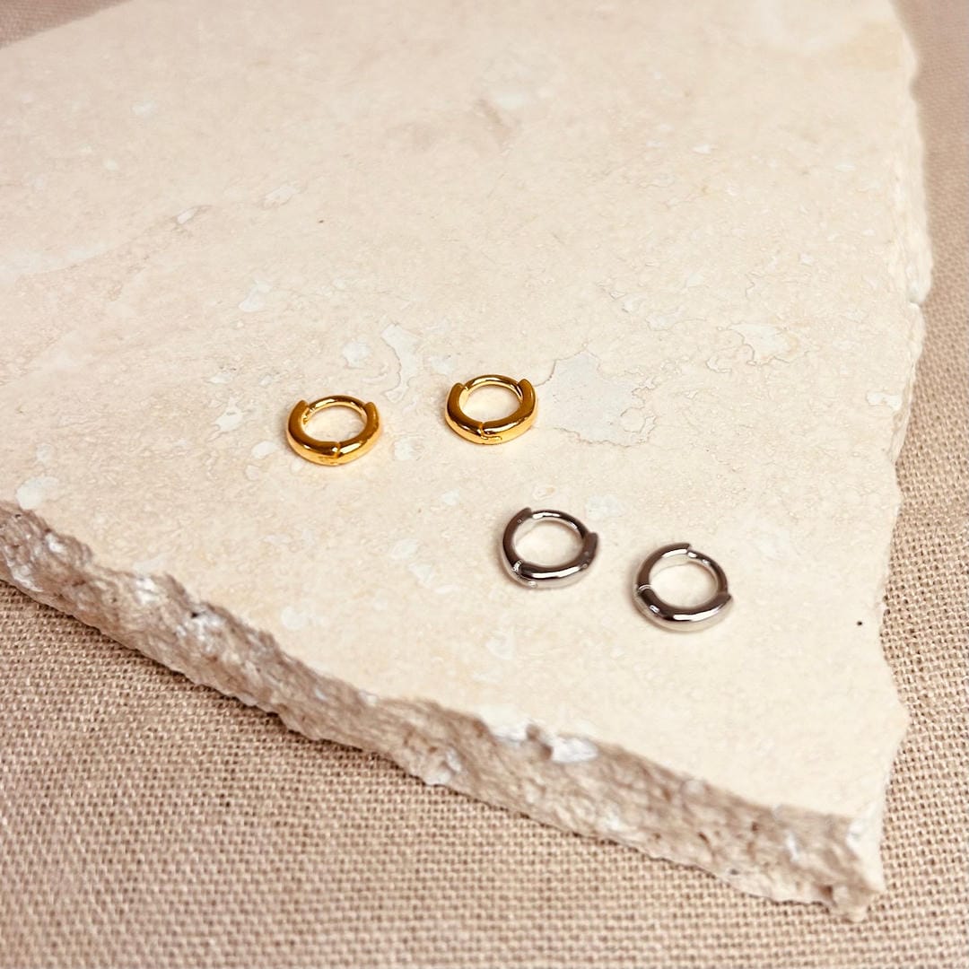 Pendientes de aro microhélice