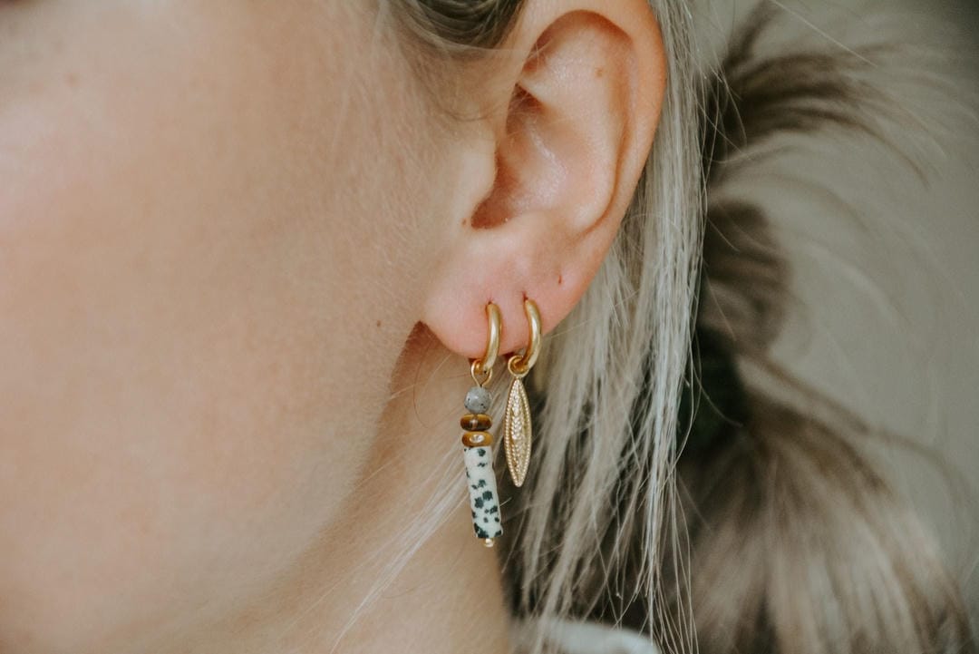 Aretes Frida de Jaspe Pulido