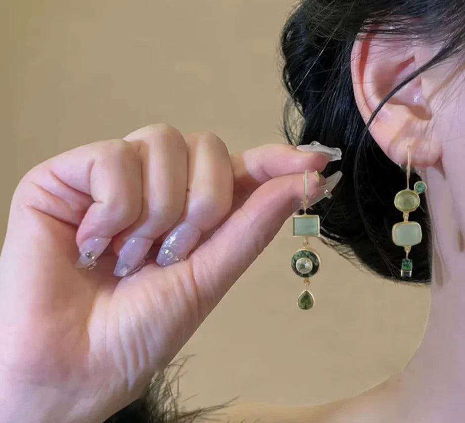 Pendientes Verdes Vintage