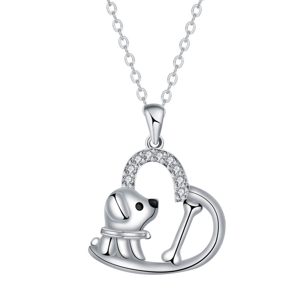 Collar de perro con colgante de corazón