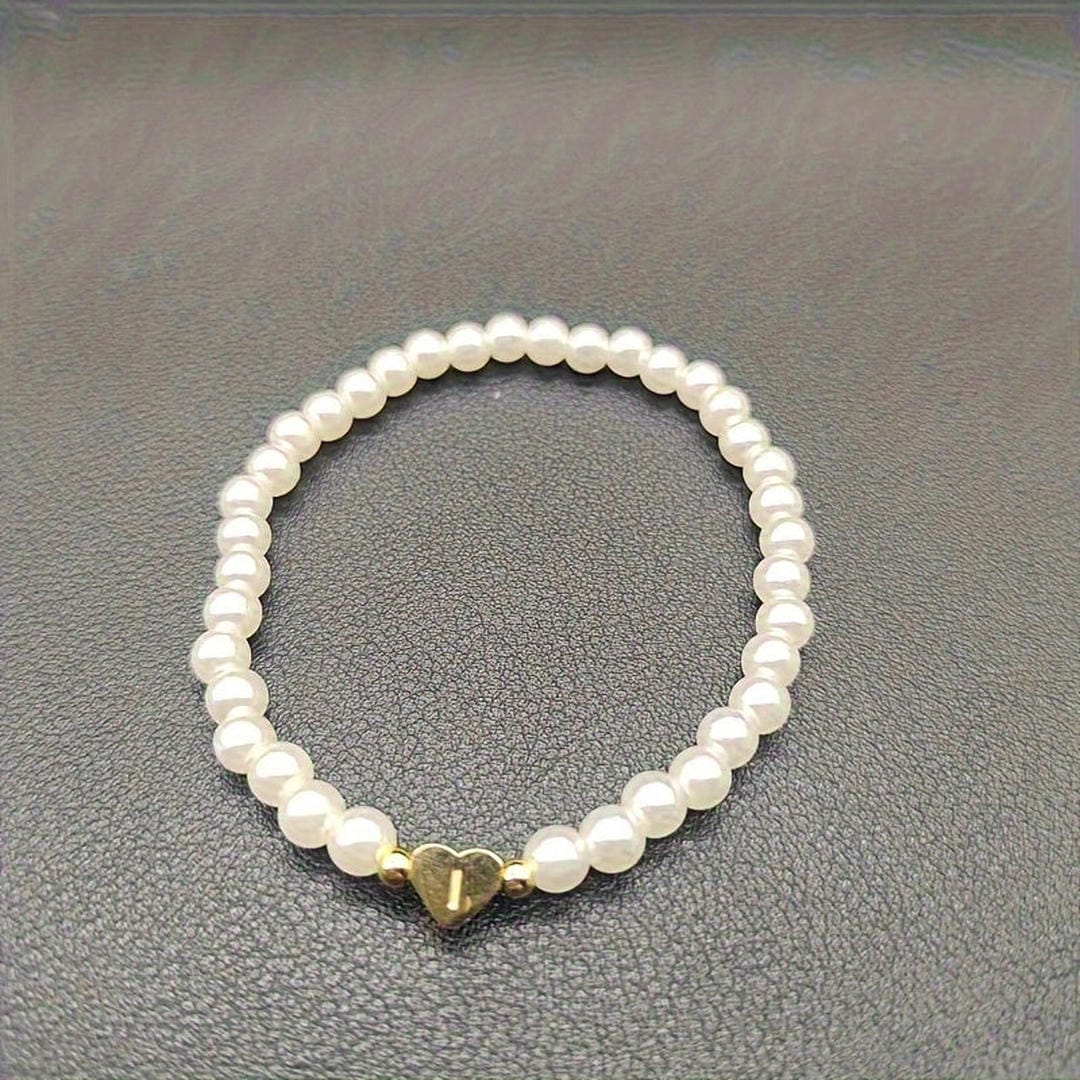 Pulsera de perlas con cuentas de la A a la Z