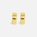 Pendientes de aro dorados, estilo vintage moderno