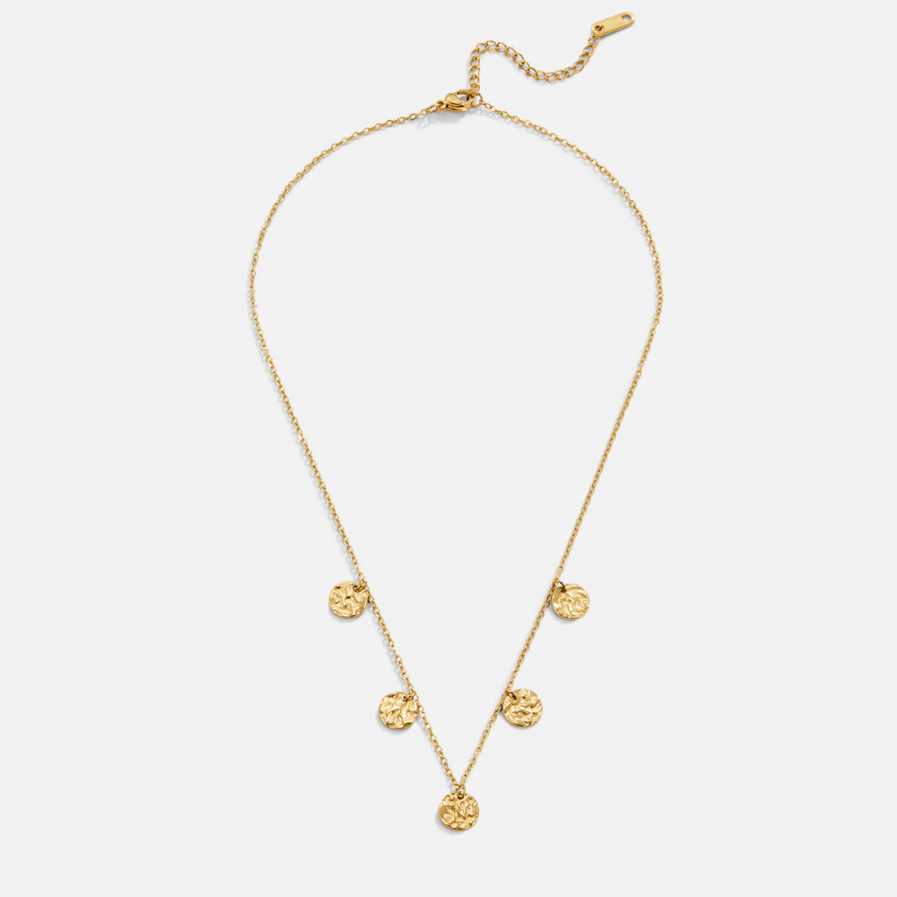 Collar Elodie con Moneda Martillada
