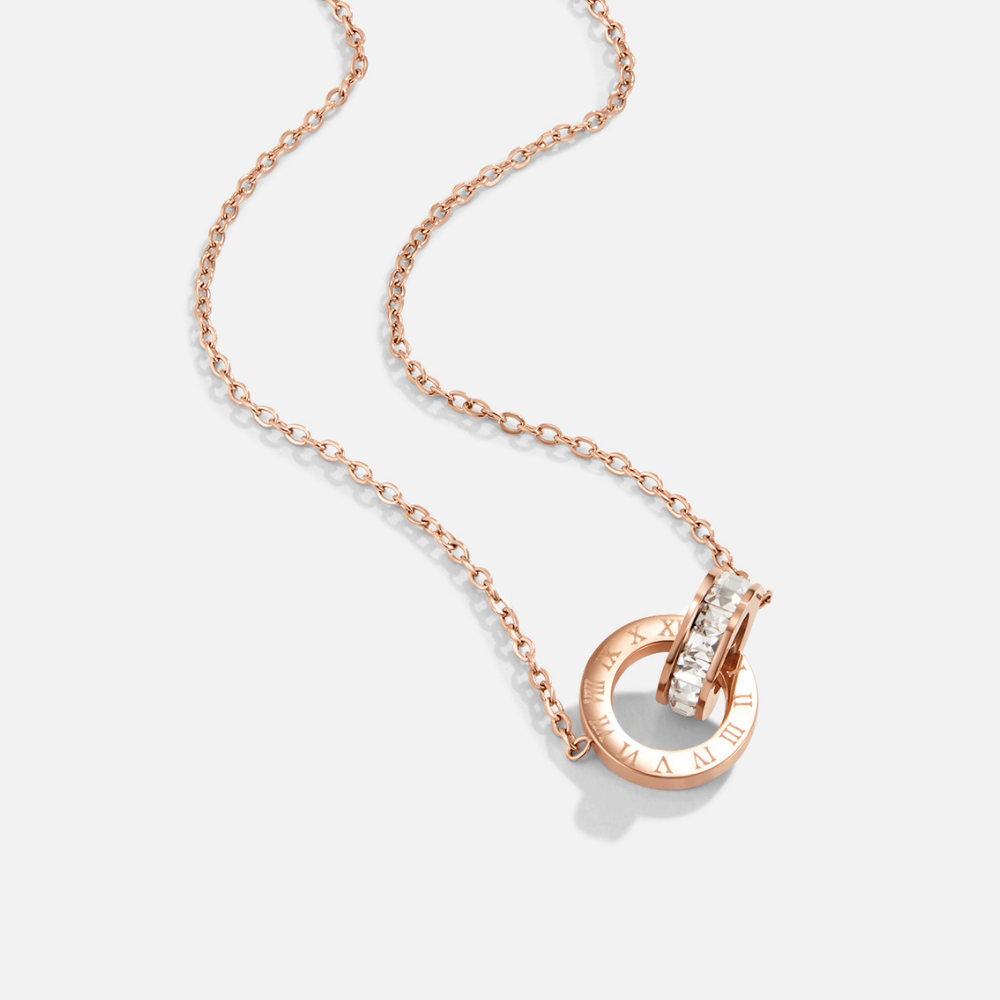 Collar Infinito de Oro Rosado