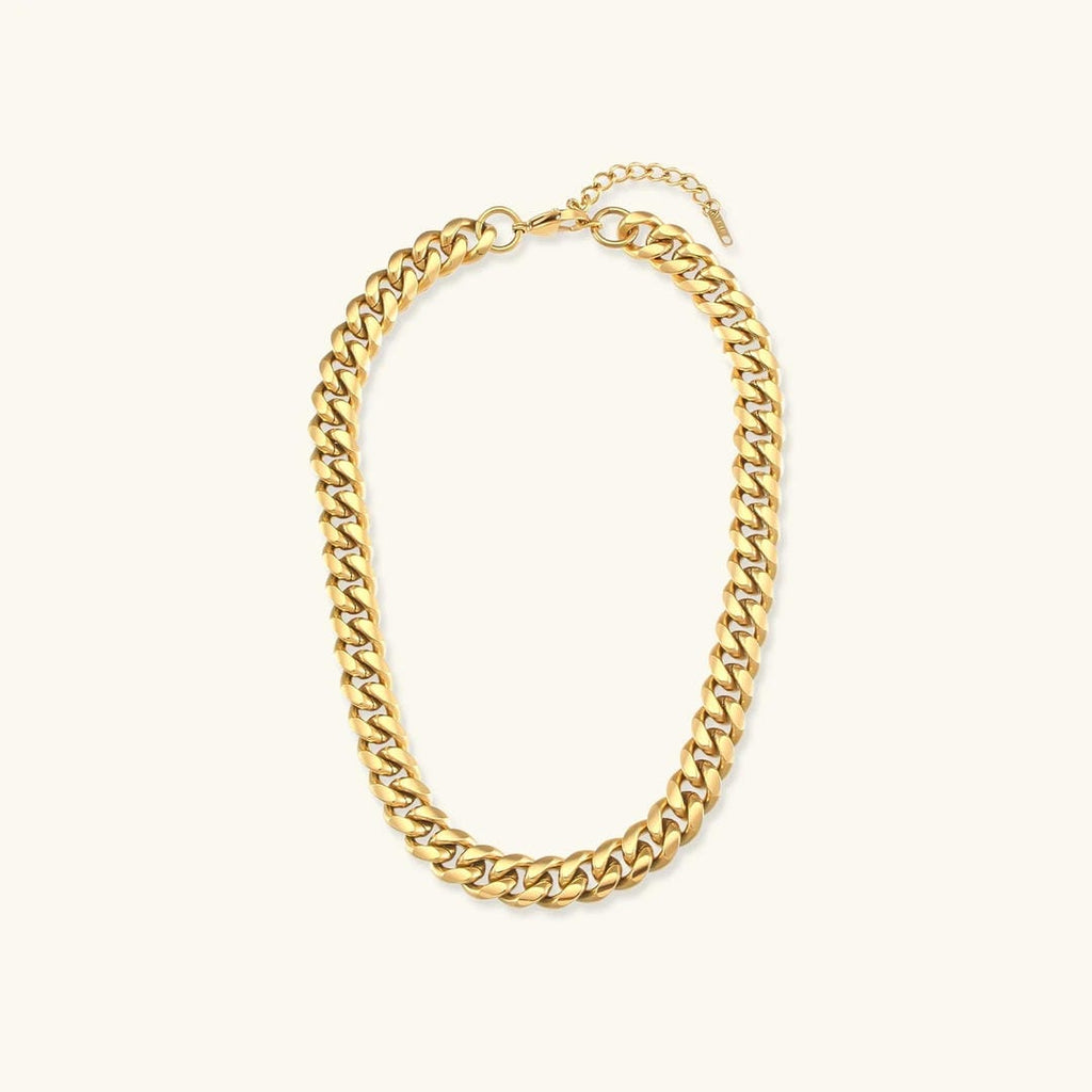 Diseño de collar de cadena atrevido y etéreo