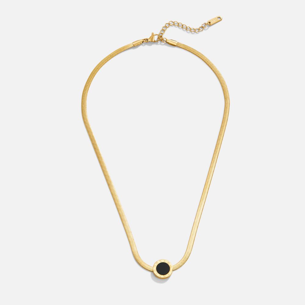 Collar con colgante Azalea negro