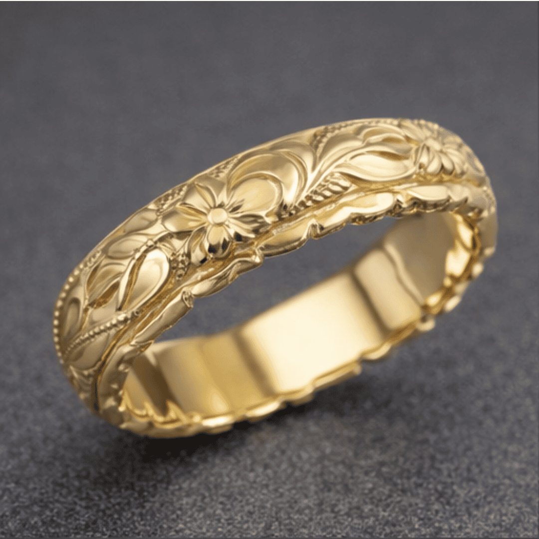 Anillo Cadena de Oro Infinito