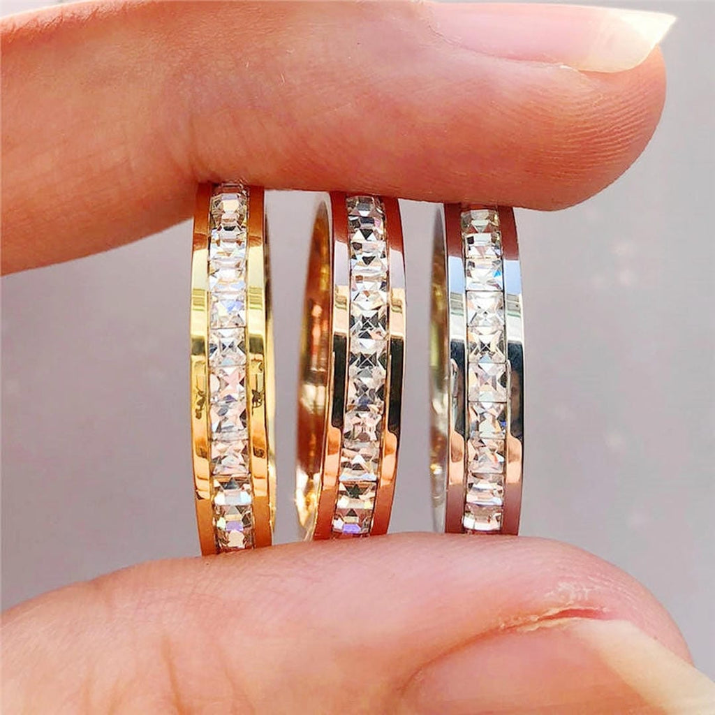 Anillo de banda con brillo eterno