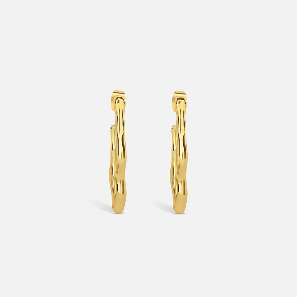 Pendientes de aro Gold Zephyr