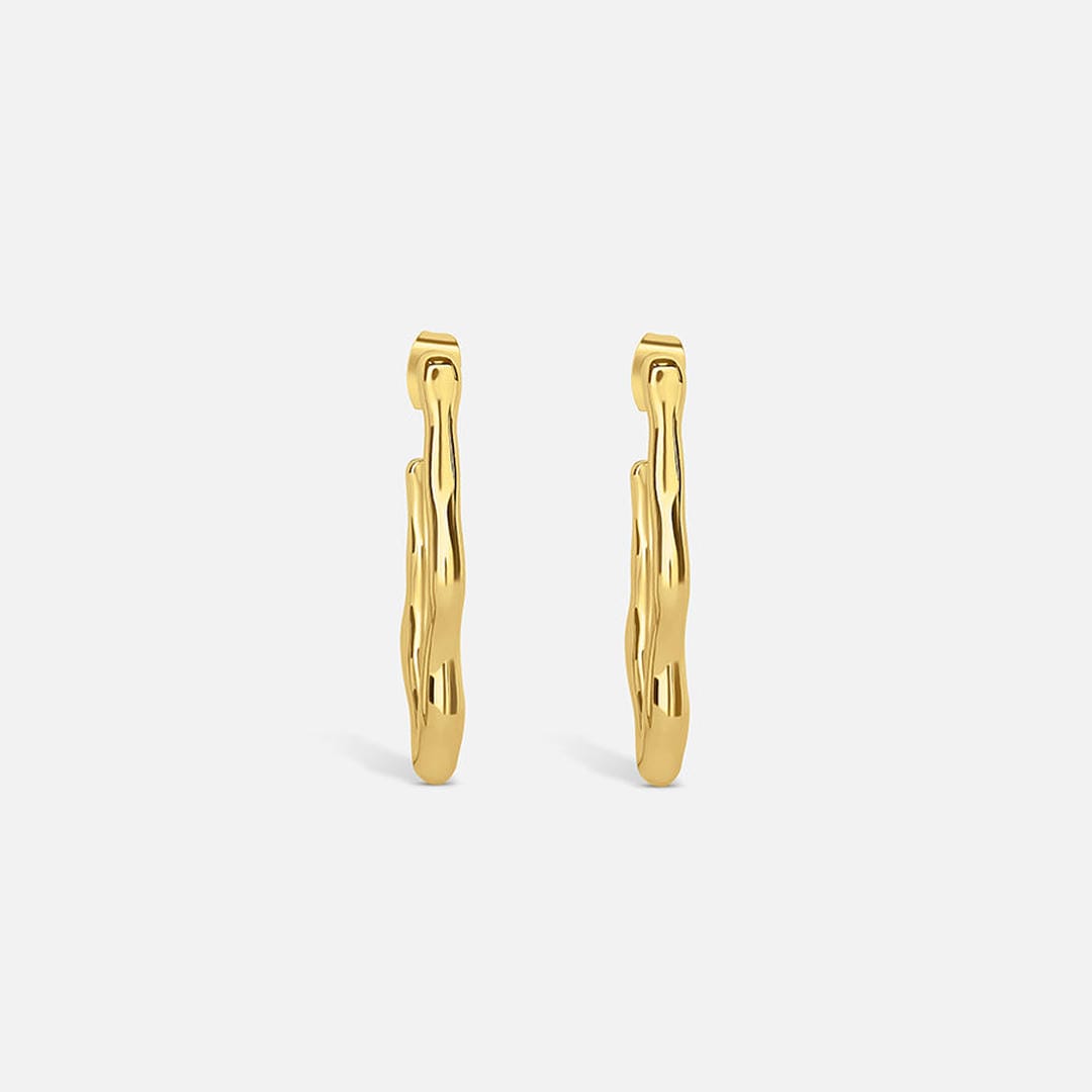Pendientes de aro Gold Zephyr