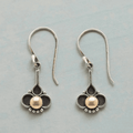 Pendientes de Plata Perla Trébol Bohemio