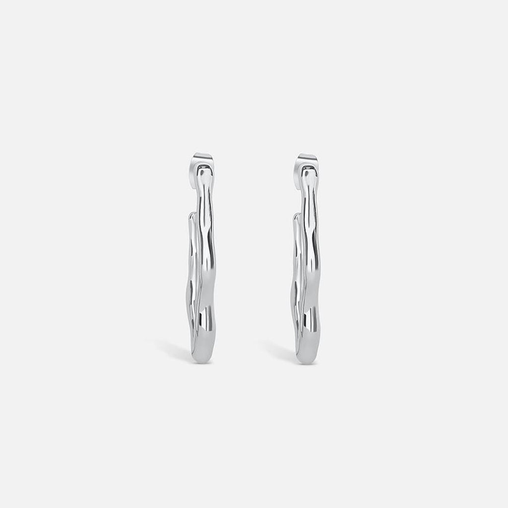 Pendientes de aro Silver Zephyr