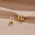 Pendientes de Cristal Garra Dorada