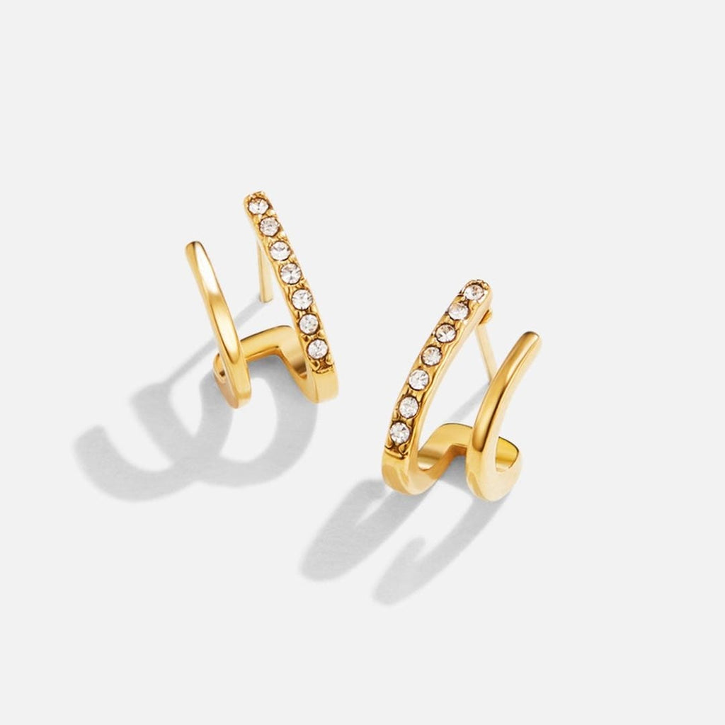 Pendientes de Cristal Garra Dorada