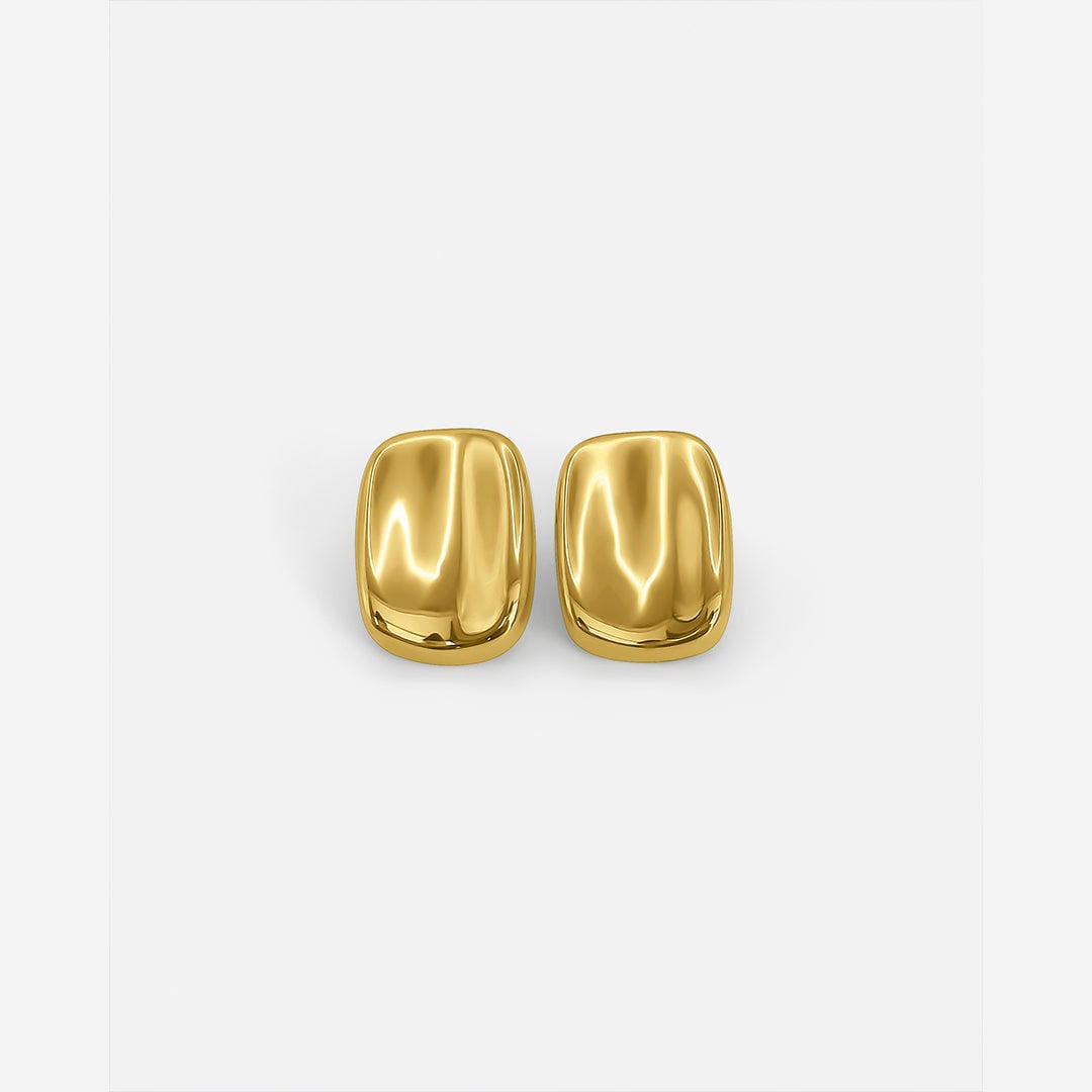Pendientes rectangulares Radiante de Oro