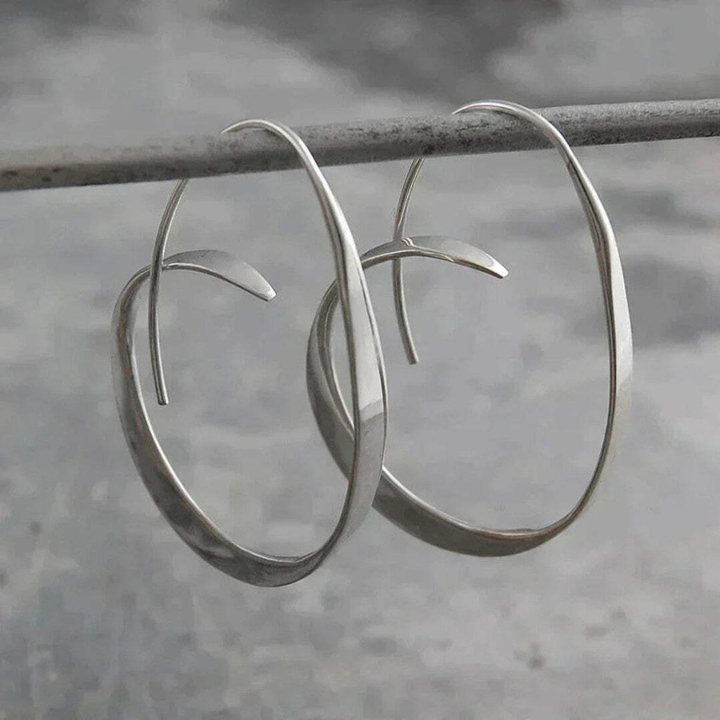 Pendientes colgantes en espiral abierta