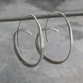 Pendientes colgantes en espiral abierta