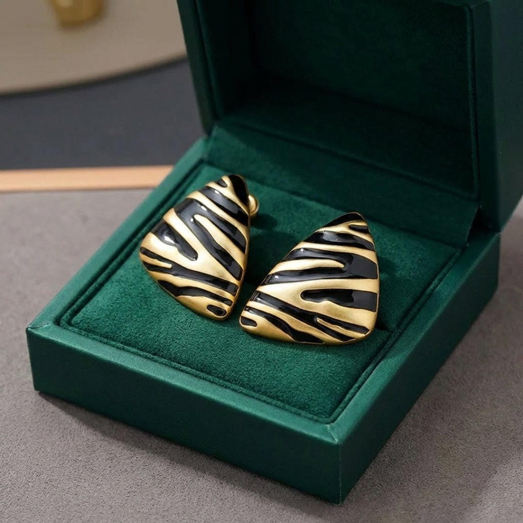 Pendientes triangulares de cebra