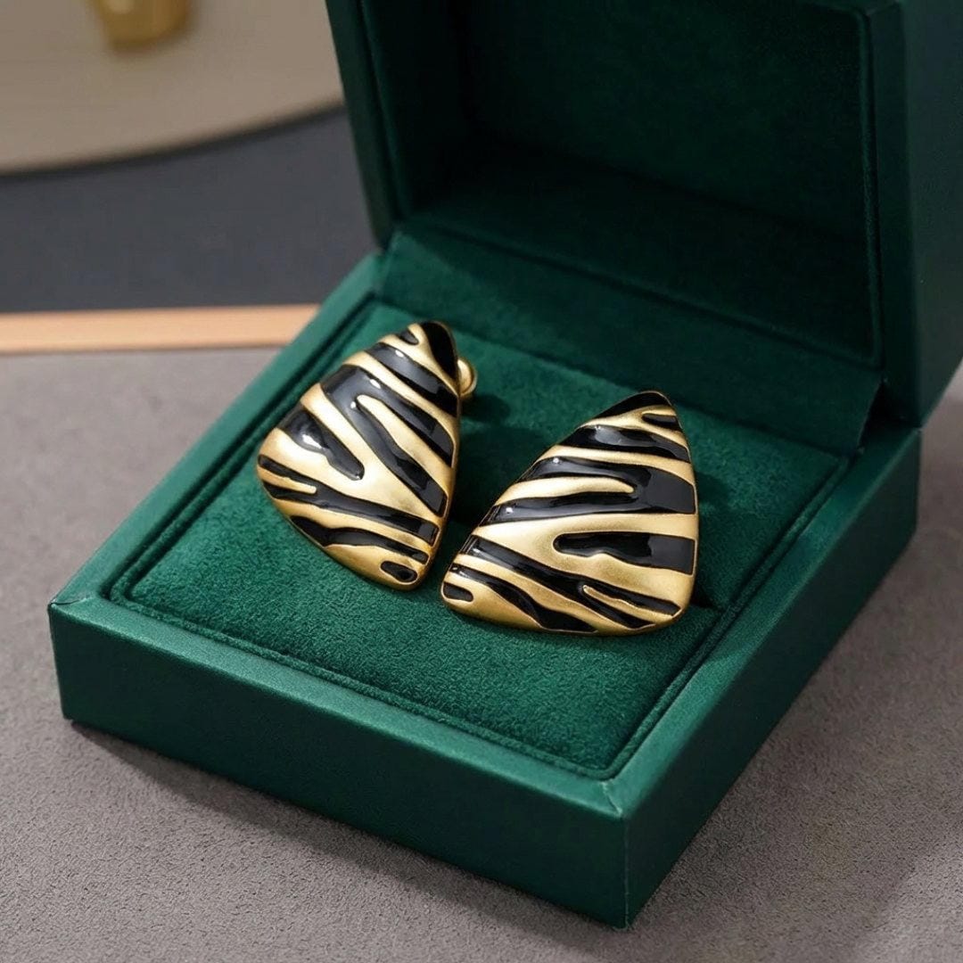 Pendientes triangulares de cebra