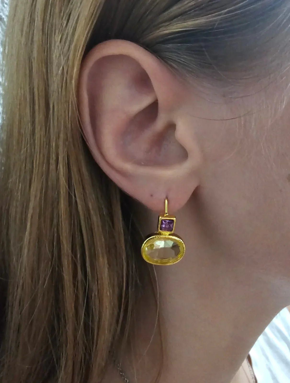 Pendientes Vintage Verdes y Dorados