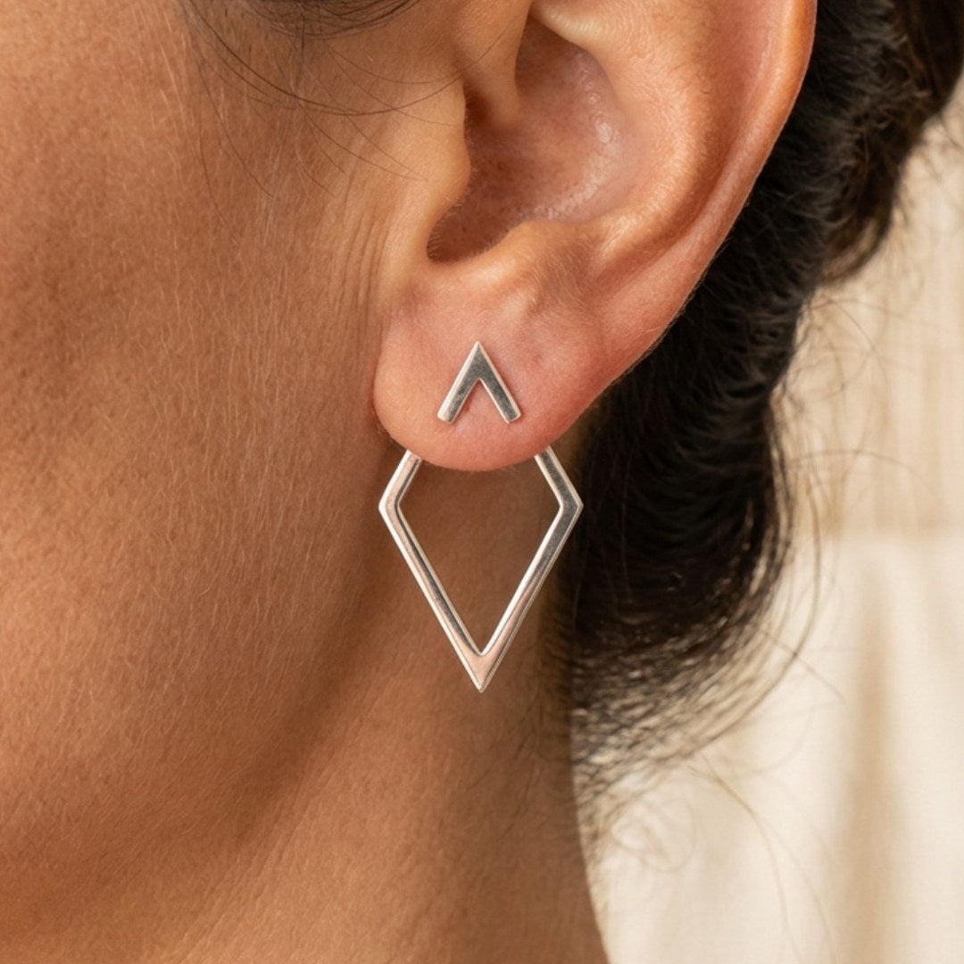 Pendientes de tachuela geométricos bohemios