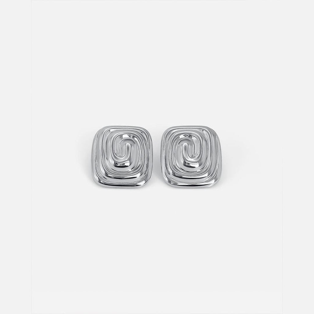 Pendientes de plata en espiral Aurelia
