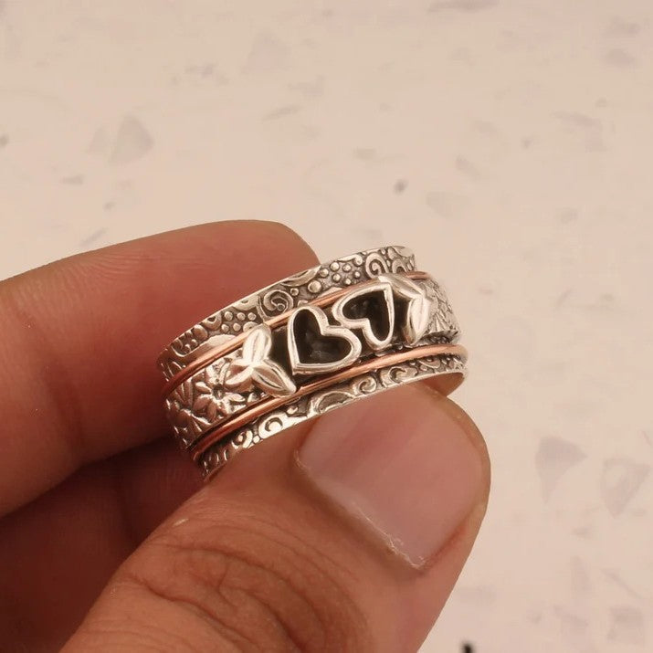 Anillo de plata con grabado Heritage