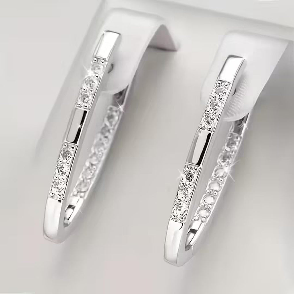 Pendientes Sofisticados con Piedras de Zirconia