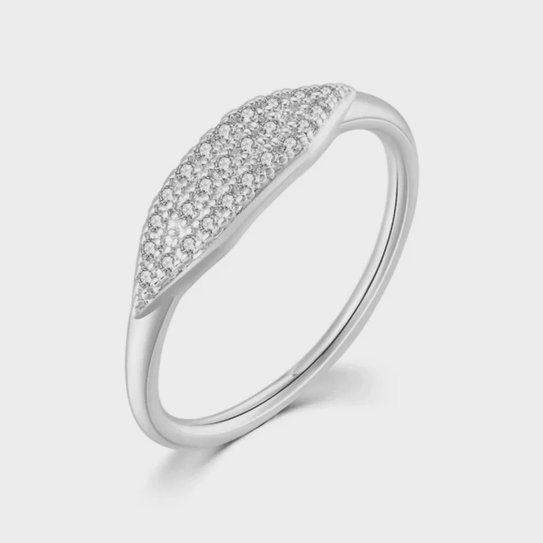 Anillo apilable Pavé Marquise