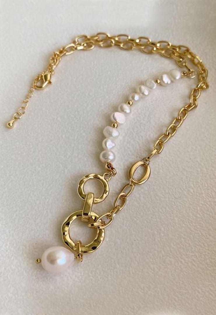 Collar de Perlas Naturales de Agua Dulce