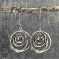 Pendientes Laberinto Plateados Vintage