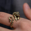 Anillo ajustable abrazo de tigre