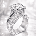Anillo de circonita vintage hecho a mano