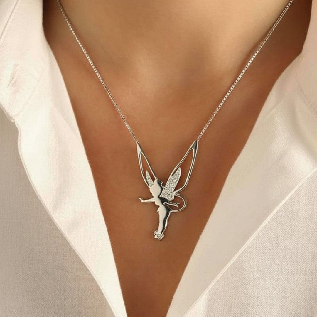 Collar de hadas en oro y plata