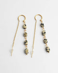 Pendientes de gota de piedra moteada