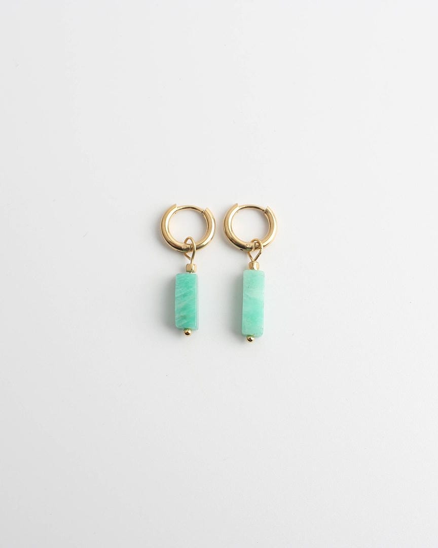 Pendientes de barra de piedra tonificada