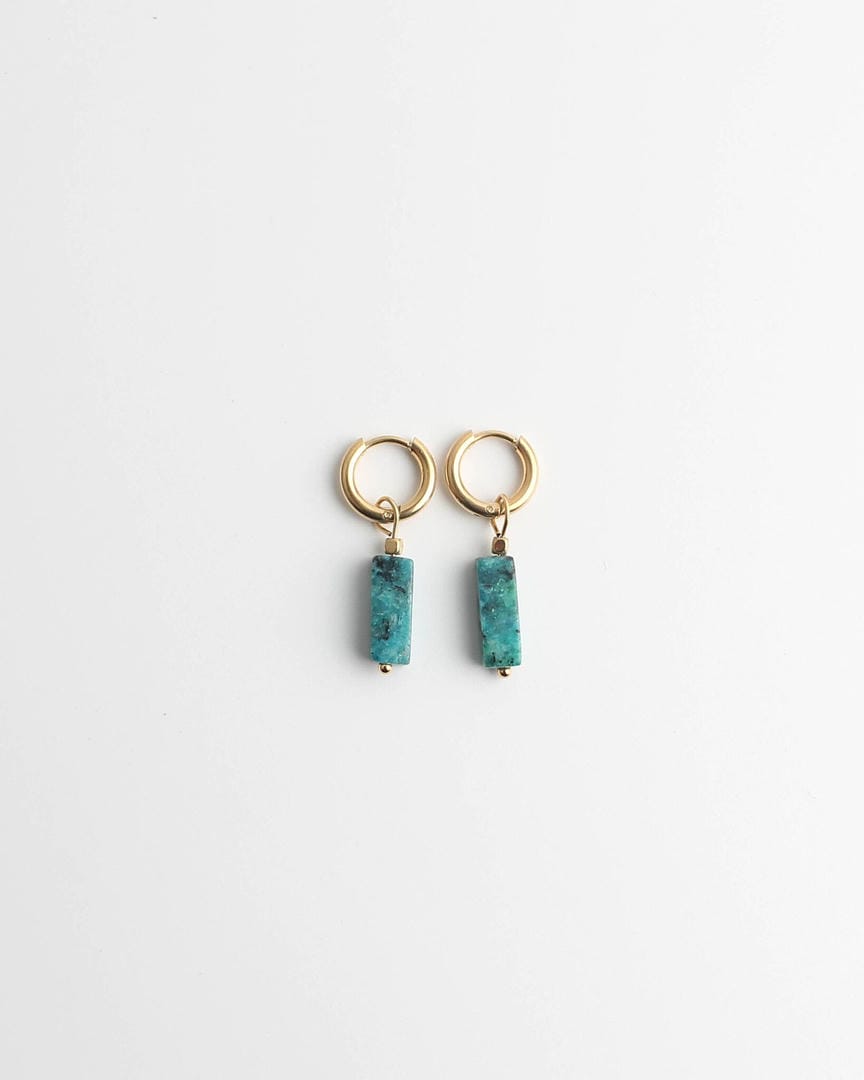 Pendientes de barra de piedra tonificada