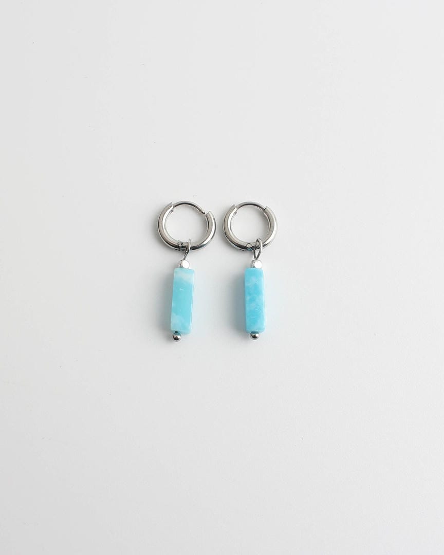 Pendientes de barra de piedra tonificada