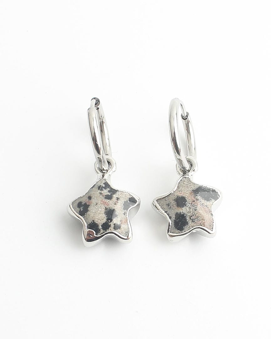 Pendientes de Piedra Preciosa Estrella