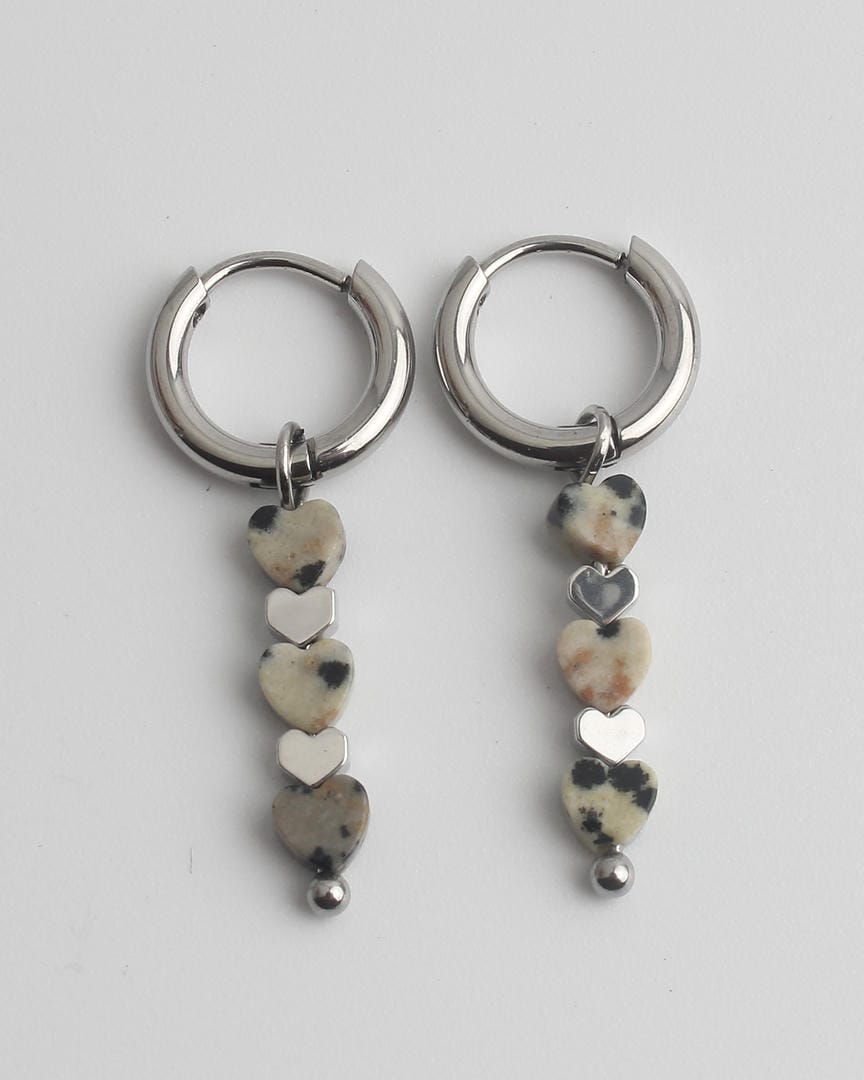 Pendientes de tres corazones
