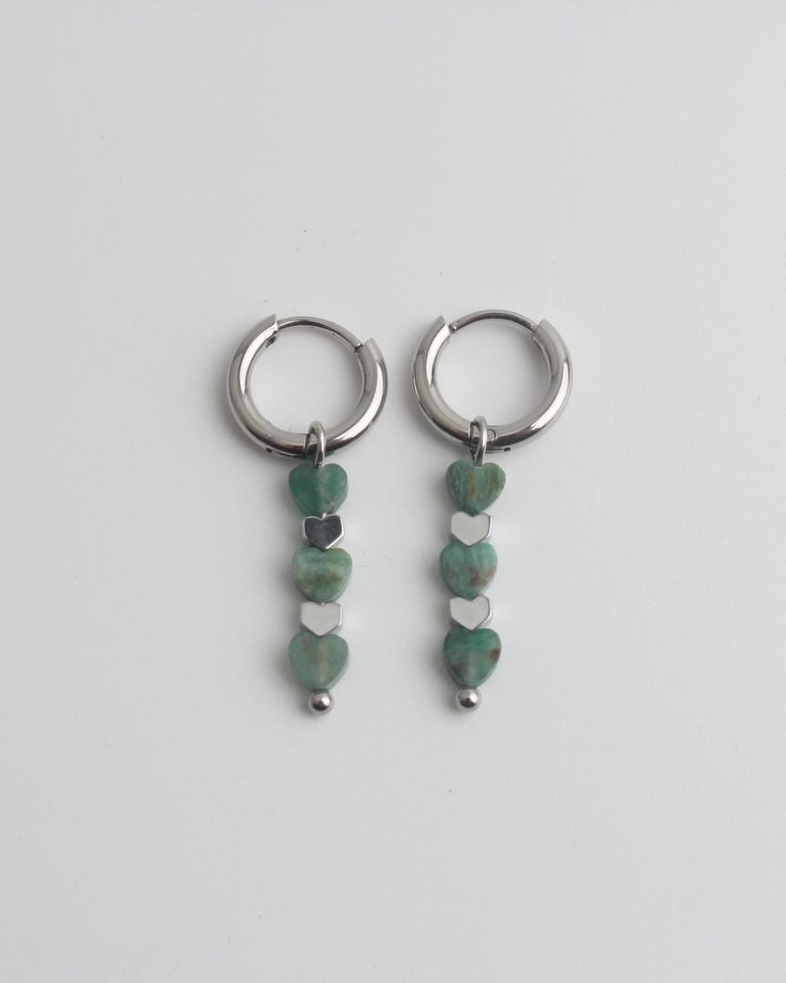 Pendientes de tres corazones