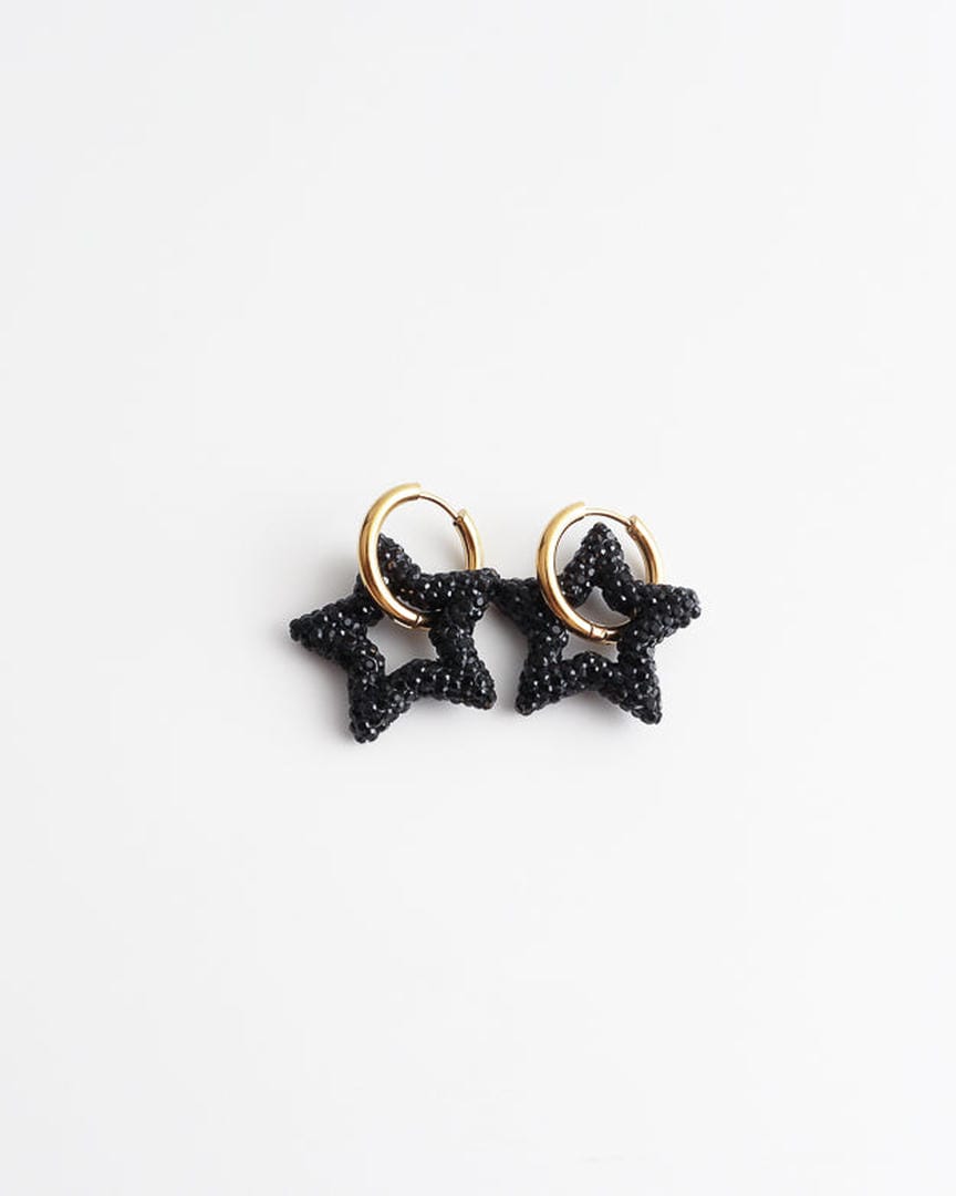 Pendientes de Estrella de Cristal Tonificado