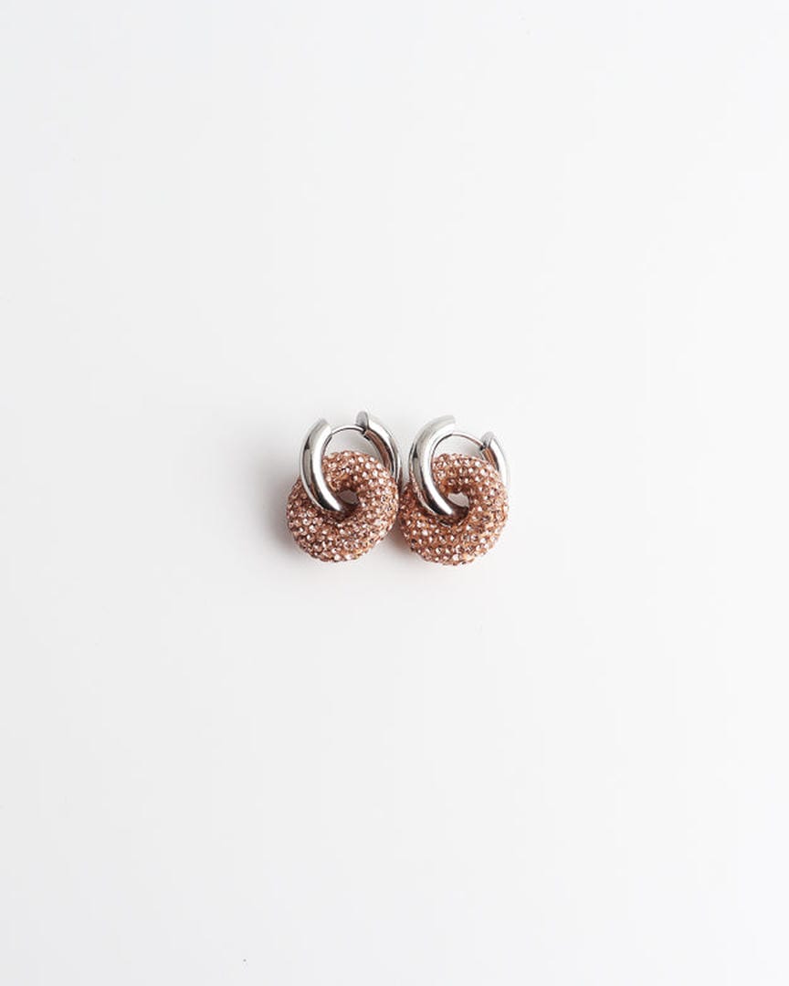 Pendientes de gota Círculo de Cristal