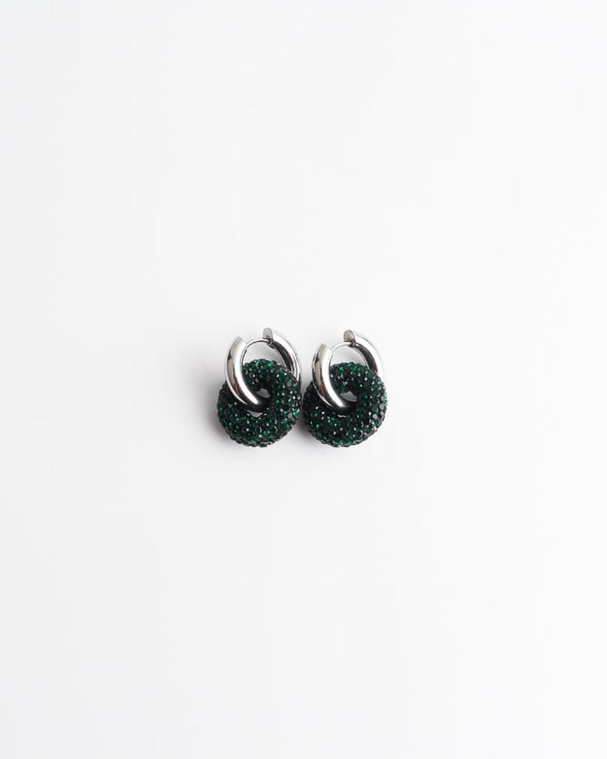 Pendientes de gota Círculo de Cristal