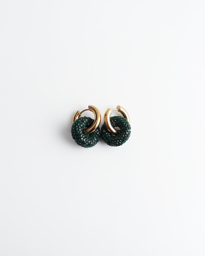Pendientes de gota Círculo de Cristal