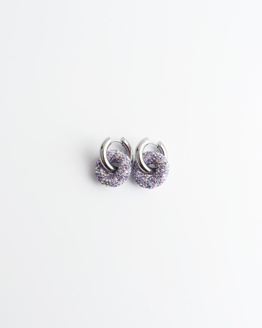 Pendientes de gota Círculo de Cristal